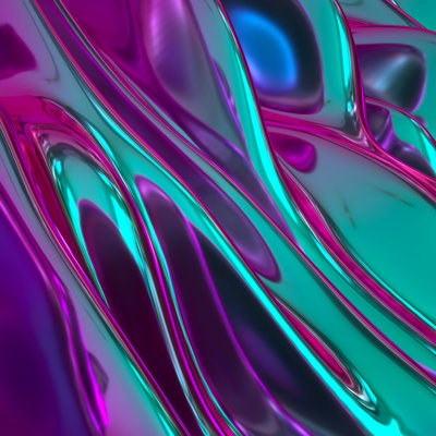 Abstract Iridescence by Wacomka - Wrapped Canvas Print