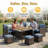 Cueva 7 Piece Rattan Sectional Seating Group with Cushions-777721691