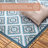 TOWN & COUNTRY EVERYDAY Brooks Retro Geo Outdoor Rug Blue Multi-97549321