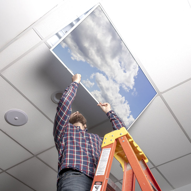 Octo Lights - Fluorescent Light Covers - Flexible Ceiling Light Diffuser Panels - Decorative Clouds - For Classrooms And Offices - 013