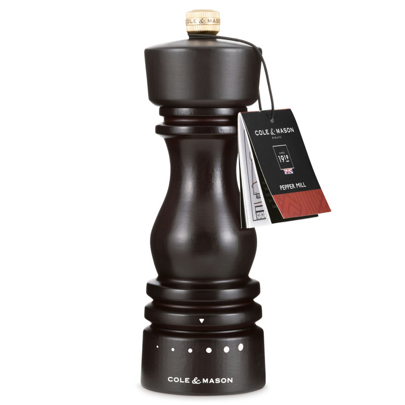 Brand No Power Source Required / Manual Pepper Mill, 18cm H x 5.9cm W x 5.9cm D, Brown