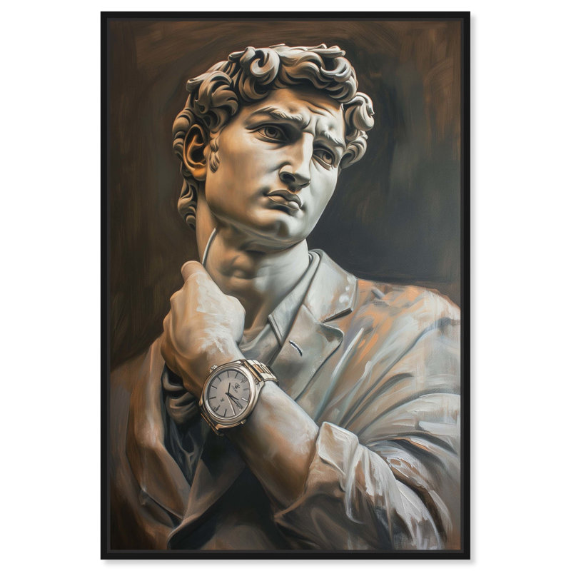 Classy Sculpture Black Framed Canvas Wall Art, 16" x 11"