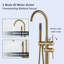 2 Handle Floor Freestanding Tub Filler with Diverter-60181700