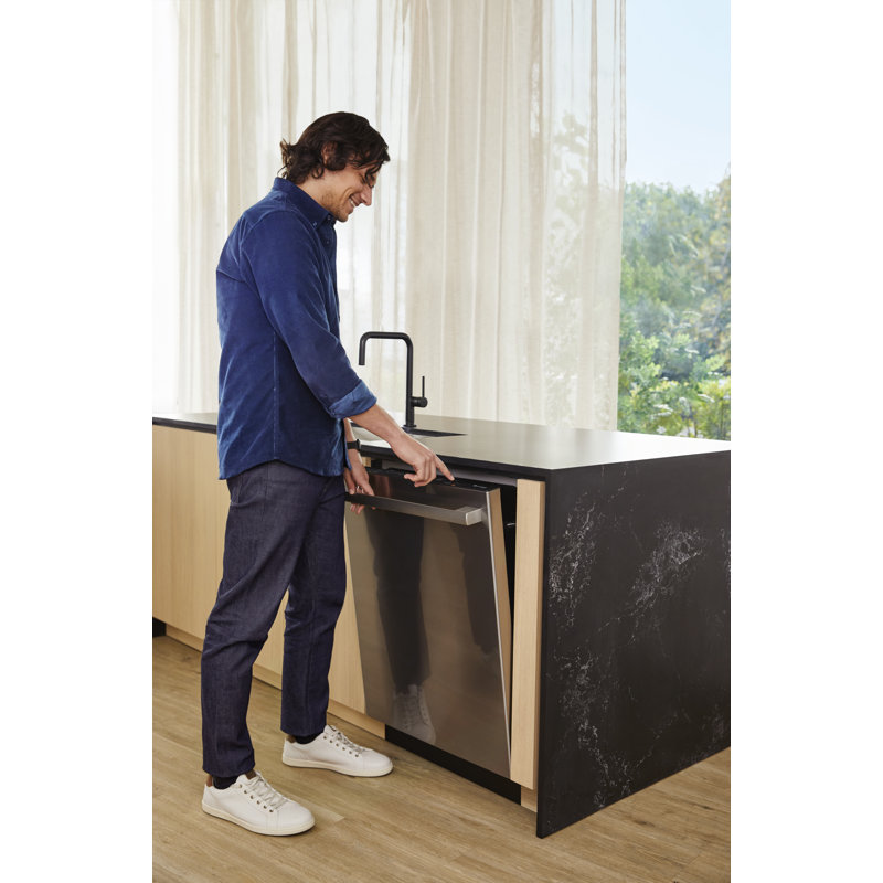 800 Series 24" Top Control Built-In Dishwasher with Stainless Steel Tub and Flexible 3Rd Rack, Stainless Steel