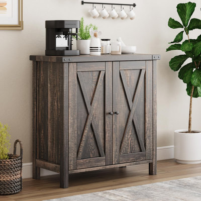 Buffet Farmhouse avec portes et tablettes