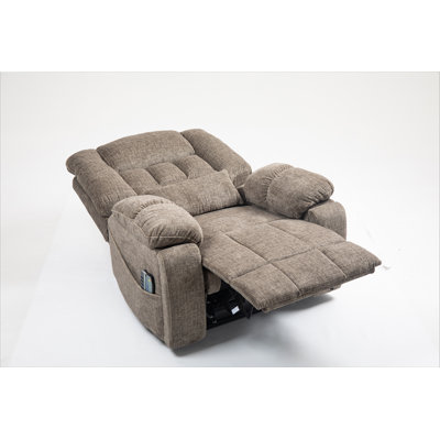 Fauteuil inclinable électrique - Détente après le travail et sieste, pour étude / détente à domicile, commande à bouton-poussoir et port USB, revêtement en cuir durable infusé