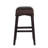 Maui Coastal 26" Woven Water Hyacinth Backless Counter Stool, Solid Mango Wood Frame with Integrated Footrest for Kitchen Island, Dark Brown-997076636-958703060