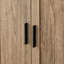 Armoire de salle de bain, armoire de rangement avec deux portes pour la salle de bain, bureau, tablette réglable, panneau de fibres à densité moyenne