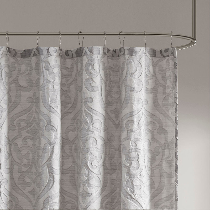 Rideau de douche jacquard, Gris