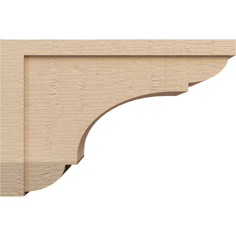 Cèdre Bryant, grain de bois brut TimberThane Corbel, apprêté brun clair, H 22 po x l 11 po x P 33 po