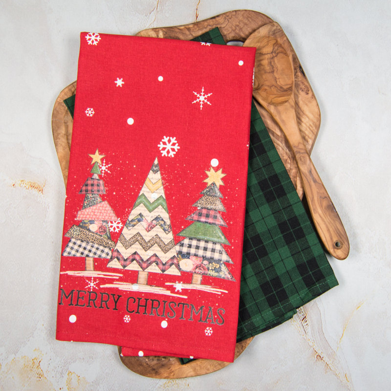 Ensemble de deux serviettes Merry Christmas