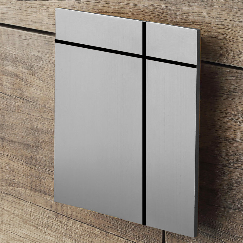 Ensemble de meuble-lavabo simple 60 po Maisie, Chrome poli, Gris ombré