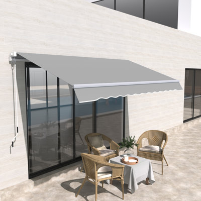 Dakota Fields 395 cm W x 250 cm D Retractable Patio Awning