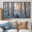 «Winter Birch Woods Forest Photo II - Winter Landscape», ensemble de reproduction d'art mural-107200907-107200899