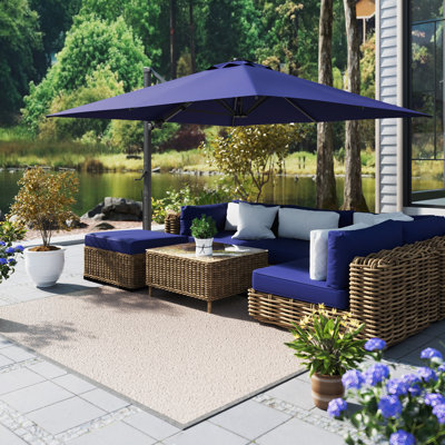 Parasol en porte-à-faux rectangulaire 13 pi x 10 pi Miyeko