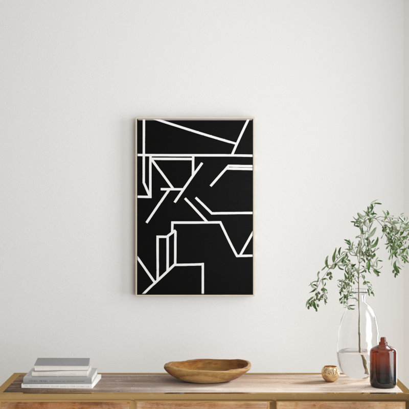 Geometric 1 by Chalie MacRae - Print on Canvas, Timber, 76cm H x 51cm W