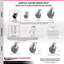 Roulettes en nylon rembourrées Kingpinless