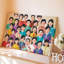 Reproduction d'art sur toile, "Vibrant and Colorful Illustration Doting"-49596121