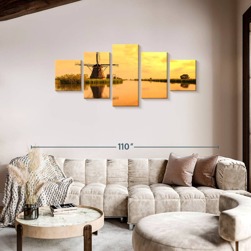 Windmill Power, 36" H x 80" W