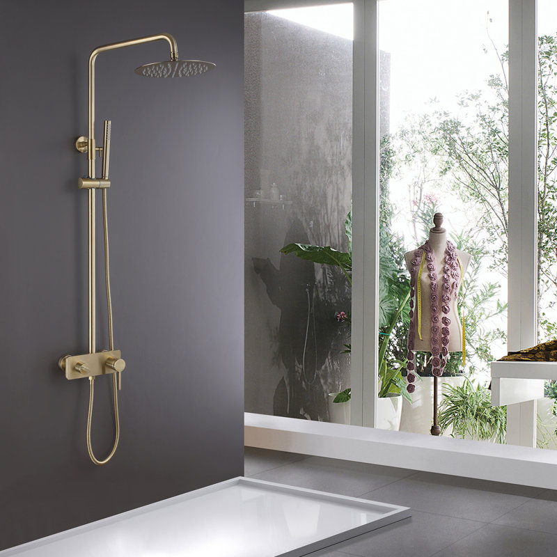 Complete Shower System with Rough-in Valve Rain Shower Heads