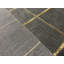 Tapis gris et or noué à la main de haute qualité