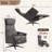 Dual Motor Power Swivel Recliner Chair with Airbag Massage, USB & Type-C Modern Accent Chair-953370399