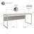 Hybrid Desk with Hutch-307851562