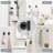 2 Sets Towel Rack For Bathroom, 24 Inch With 15.7Inch  Towel Bar Towel Rod Towel Holder Wall Mount SUS304 Stainless Steel-114066002