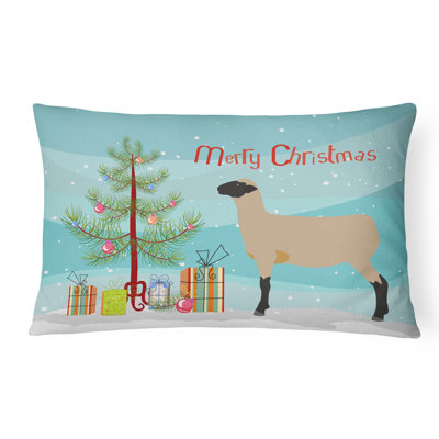  Hampshire Down Sheep Christmas Indoor/Outdoor Throw Pillow