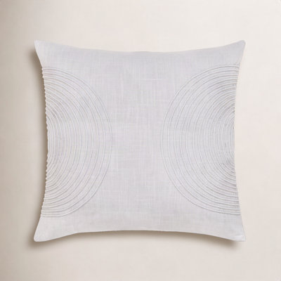 Rida Embroidered Cotton Pillow Cover