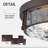12 Inch 2-Light Flush Mount Ceiling Light With Hammered Glass-530083291-530083294