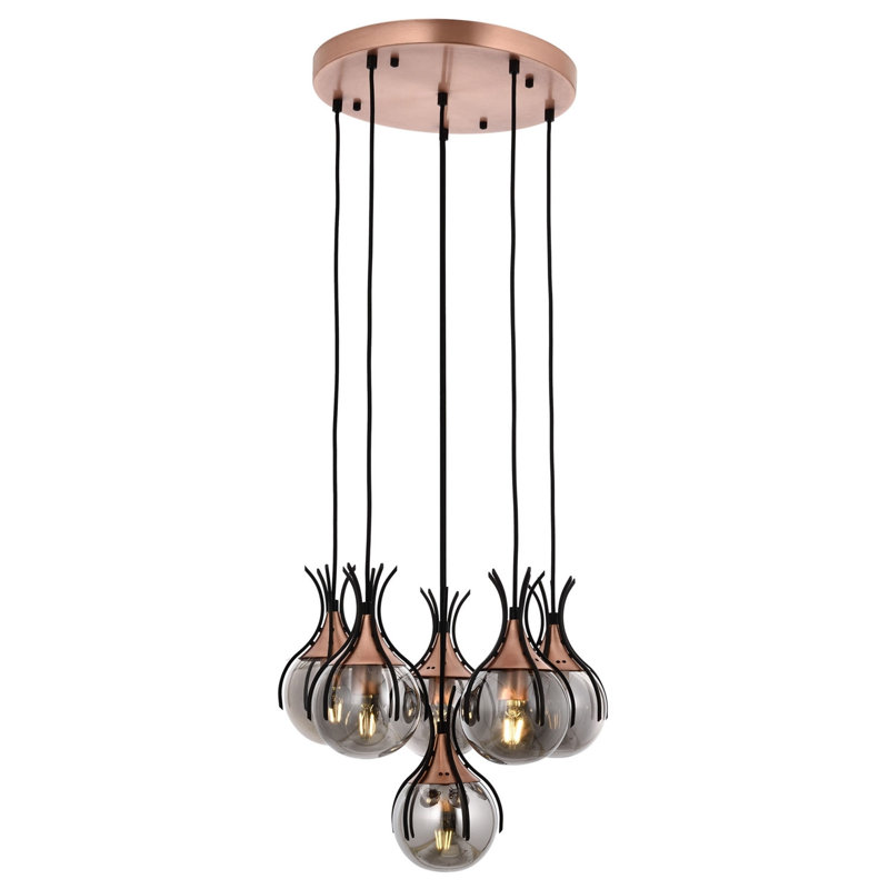 Harloe - Light Gold Kitchen Island Pendant, Black