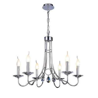 6 - Light Candle Style Chandelier
