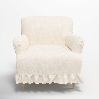 Maggie Ruffle Slipcover Armchair