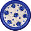 Bleu-belle Fleur Handmade Stoneware Pasta Bowl