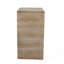 Table d'appoint arquée 16,3 x 12,2 x 22,6 moderne avec finition faux travertin