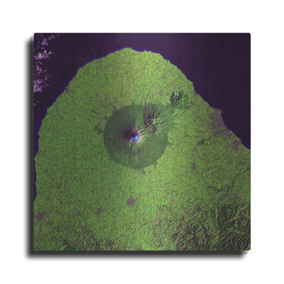 «Earth as Art Mount Taranaki», reproduction d'art sur métal sans cadre