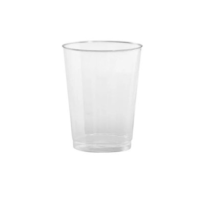 Gobelets hauts en plastique transparent 10 oz Ecoqualité - Tasses à boire jetables élégantes pour les fêtes, les événements, les mariages, la restauration, les buffets, les pique-niques et l'utilisation quotidienne (180)
