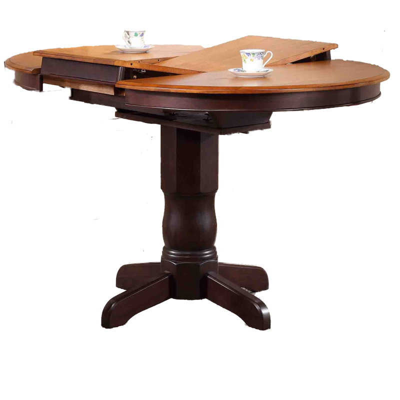 Table de salle à manger Geirlaugur, Whisky / moka