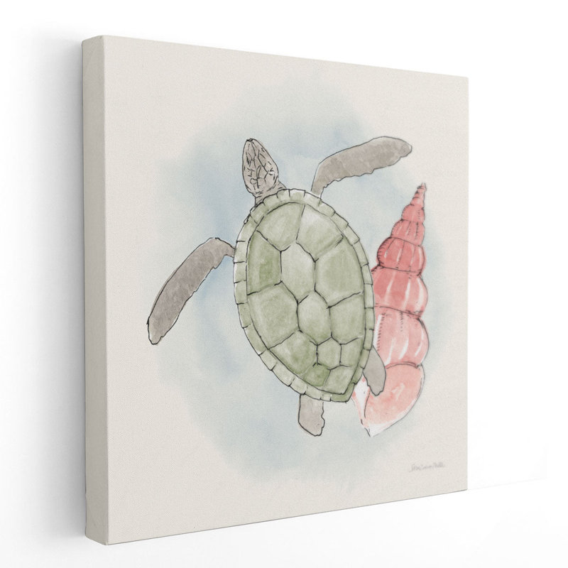 Sea Life IV - reproduction d'art sur toile, H 12 po x l 12 po
