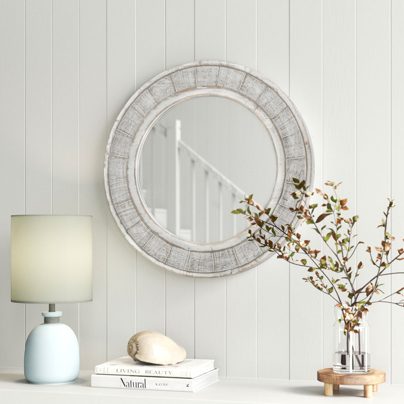 Zavier Wood Flat Wall Mirror