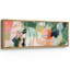 «Mid Century Shape Colorful Abstraction Vibrant», reproduction d'art sur toile-111376732-98041899