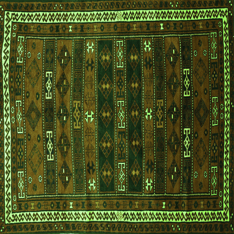 Tapis vert traditionnel Traditional 662, Carré 7 pi