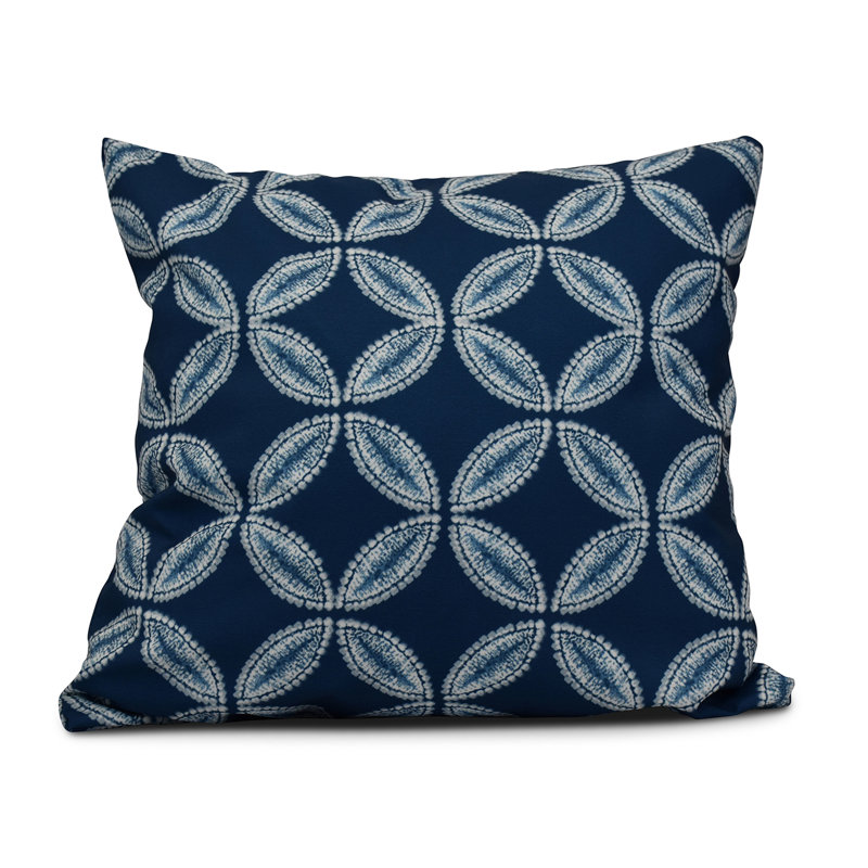Housse de coussin carrée et insert tidepool, H 16 po x l 16 po, Bleu