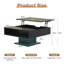 Lift Top Pedestal Coffee Table with Storage-2066691773