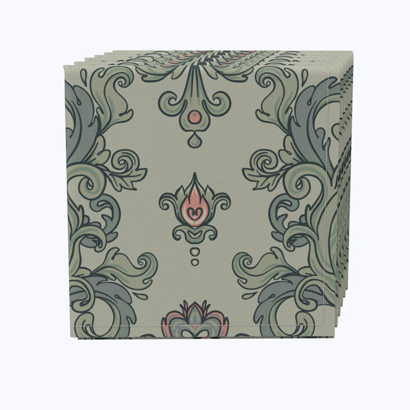 Cotton Floral Square Napkin