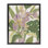 «Pale Trillium & Leaves», art mural encadré flottant doré par June Erica Vess