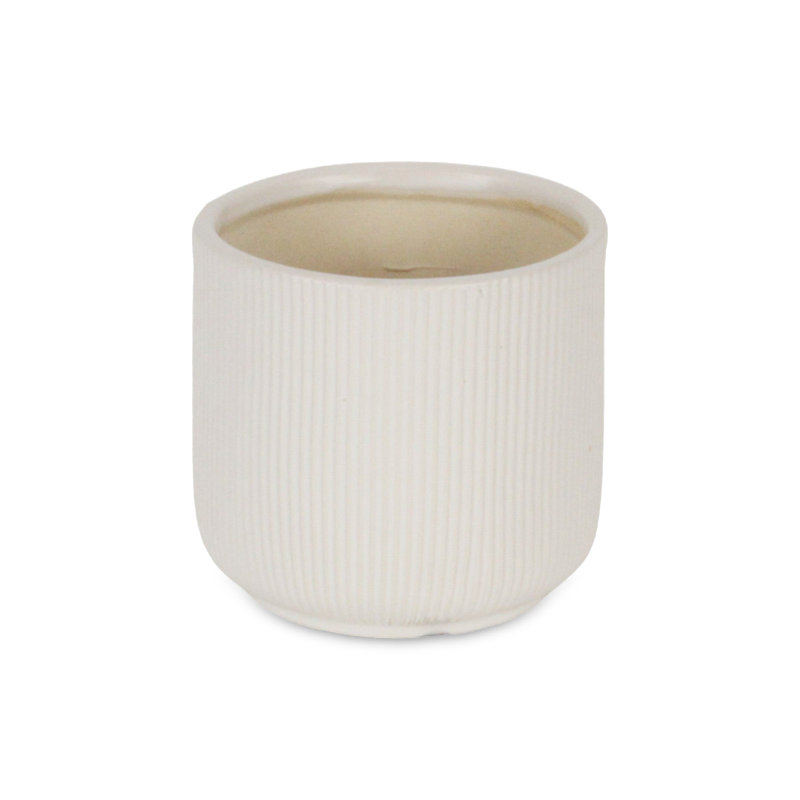 Currula Handmade Ceramic Pot Planter, 4.75" x 5" x 5"