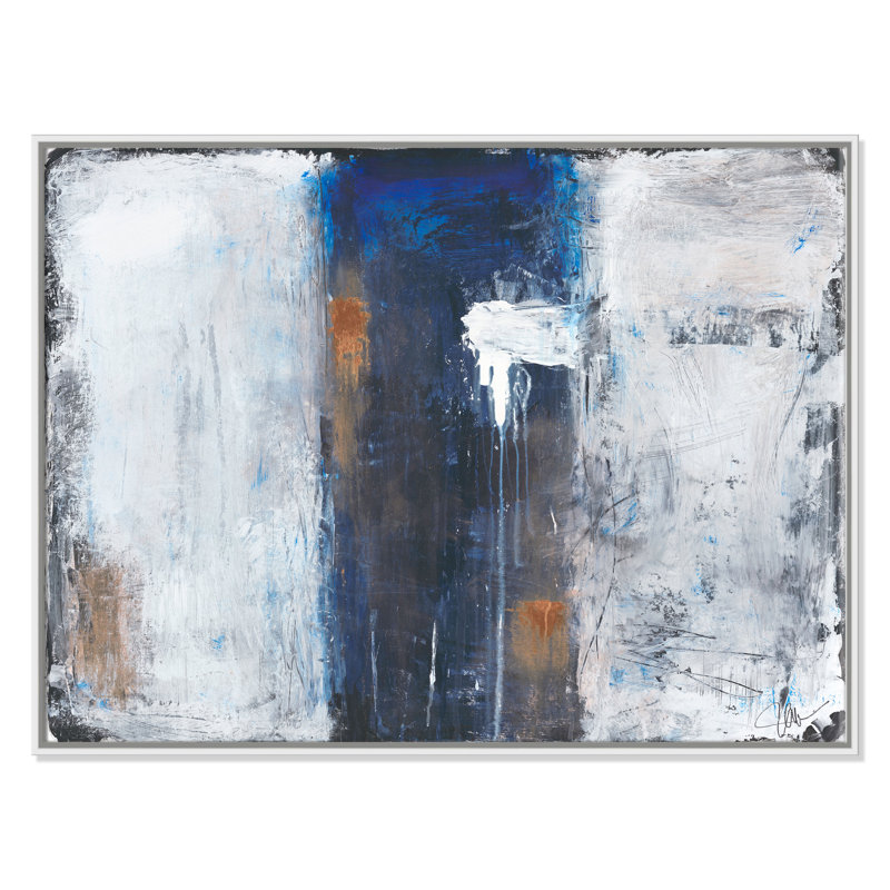 Into the Deep Blue Sea Into the Deep Blue - cadre flottant, reproduction d'art sur toile, H 18 po x l 24 po x P 2 po