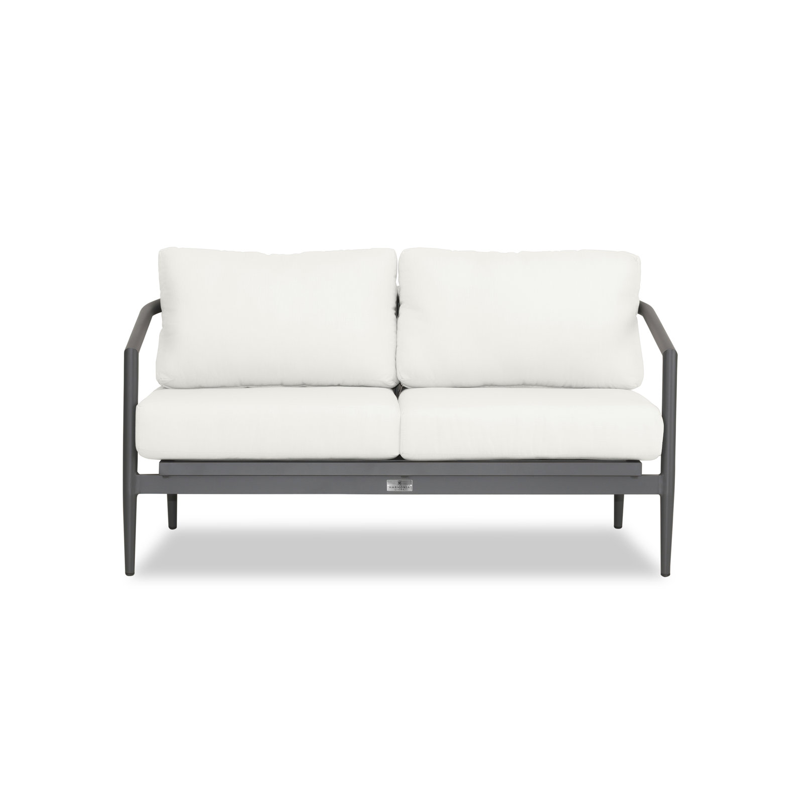 Delaine 57" Sunbrella® Patio Loveseat, Canvas Natural Sunbrella® Canvas, Slate